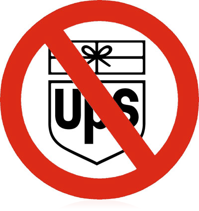 Don't ever use UPS for a parcel delivery.